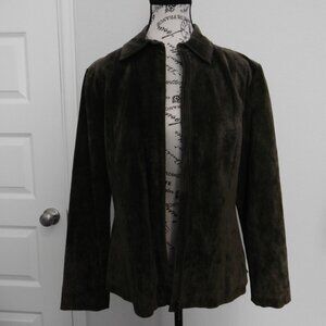 Live a Little Genuine Suede Leather Jacket- Size M